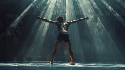 Improving balance with gymnastics exercises