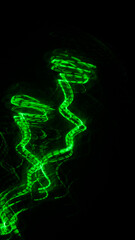 Futuristic Story Overlay Background Neon Glow Sci-Fi grün schwarz