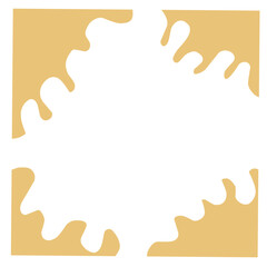 Color simple hand drawn picture frames. Doodle photo frames. Scribble picture border. Vector doodle illustration isolated on white background.