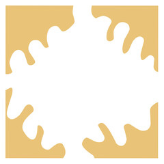 Color simple hand drawn picture frames. Doodle photo frames. Scribble picture border. Vector doodle illustration isolated on white background.