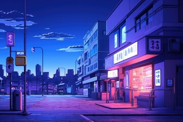 Obraz premium Street architecture cityscape downtown.