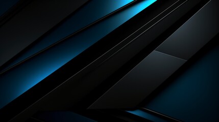 Abstract design featuring dark layers with blue accents for modern backgrounds.