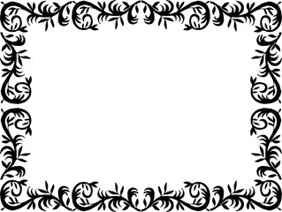 decorative corner frame.  Vector illustration. Decorative element.