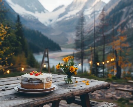 Rustic Mountain Cabin Birthday with Cozy Atmosphere and Woodland Decor