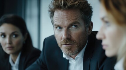 Couple Sitting at Table