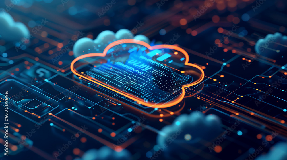 Poster a cloud storage system with multiple layers of security, including encryption, access controls, and 