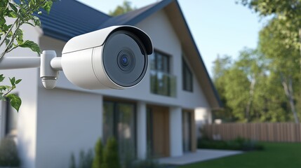 Smart Exterior Security Camera for Real-Time Home Surveillance and Smartphone Alerts