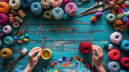 Art and Craft: Immersing yourself in creative activities like drawing, painting, or knitting, to express imagination and produce handmade projects.
