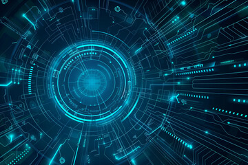 Fototapeta premium Abstract Virtual Technology Circuit Board Concept Background