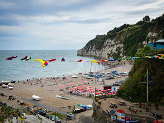 Beer seafront in Devon, UK