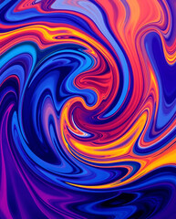Obraz premium Artistic, Abstract Swirl, Smartphone Wallpaper, Colorful, Creative, Fluid