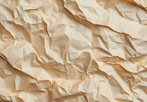 Abstract crumpled and creased recycle brown paper texture background