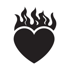 Heart Fire Icon