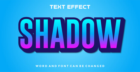 Shadow editable text effect