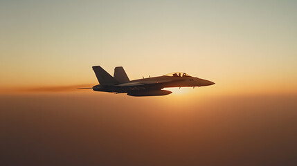 A fighter jet is flying at high speed with a motion blur effect.