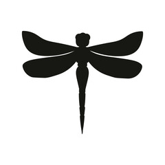Dragonfly icon vector. Insect illustration sign. Butterfly symbol or logo.