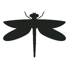 Dragonfly icon vector. Insect illustration sign. Butterfly symbol or logo.