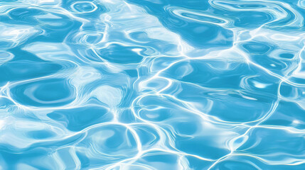 Fototapeta premium Light blue water, light ripples, pool background, water surface