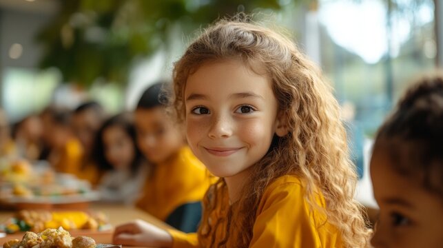 The scene appears to be a family gathering or a school event