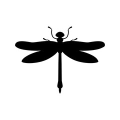 Dragonfly icon vector. Insect illustration sign. Butterfly symbol or logo.
