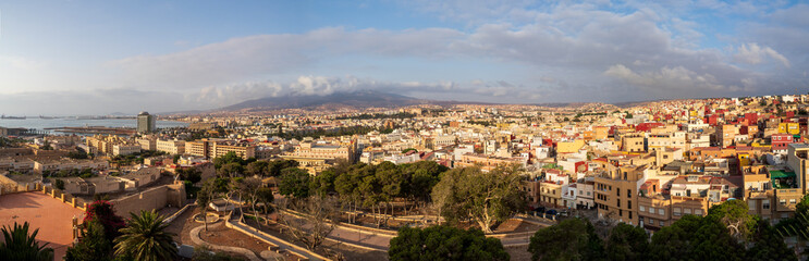 Fototapeta premium Vista panoramica de Melilla, España