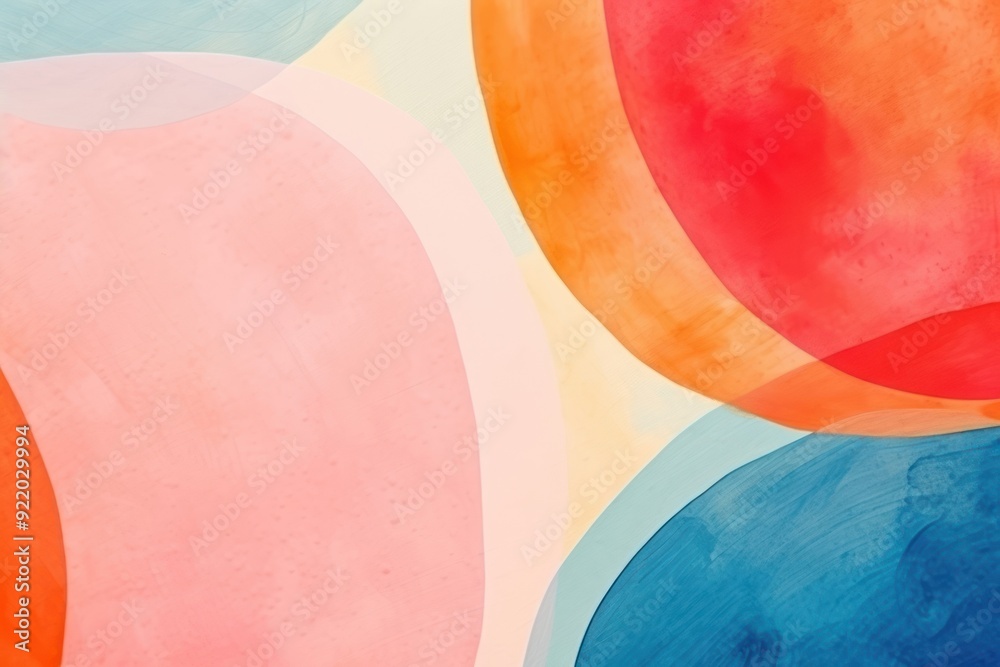 Canvas Prints circle abstract shape backgrounds painting line.