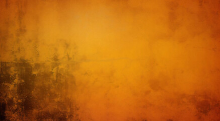 Obraz premium grunge bright abstract orange design paper textured, turmeric yellow or mustard yellow grunge texture, yellow or orange watercolor background texture with grunge effect. 