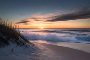 Beautiful sunrise Cape Hatteras National Seashore