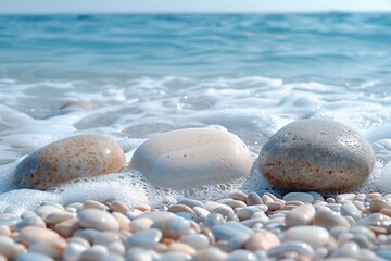 stones on the beach