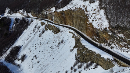 Patagonia Skyline At Ushuaia In End Of The World Argentina. Snowy Mountains. Glacial Scenery. End Of The World Argentina. Winter Travel. Patagonia Skyline At Ushuaia In End Of The World Argentina.