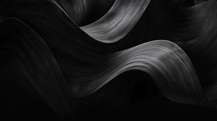 Fototapeta premium Abstract black and white wavy lines forming a modern background
