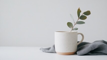 Serene Morning Bliss - Cozy Atmosphere of a Fresh Start on a Warm Monday | Isolated Background for Relaxation and Renewal