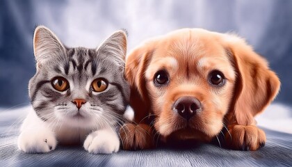 Dog and cat together