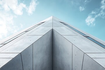 Concrete Building with Windows Pointing Upwards