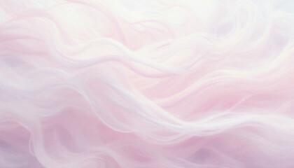 Obraz premium Abstract pink silk wallpaper with soft flowing waves, satin texture, and gentle light