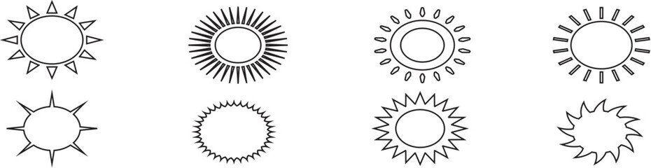 Sun icons