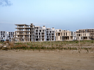under construction greenhouses of major resorts in Albania