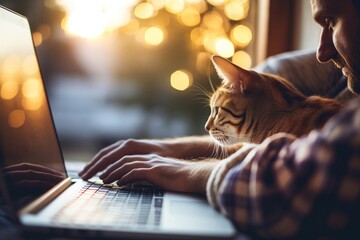 Laptop computer mammal animal.