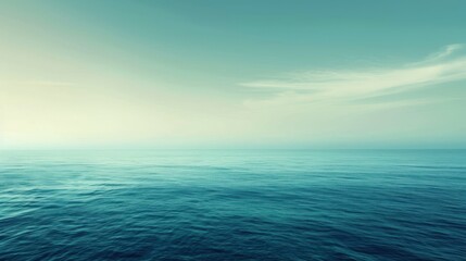 Obraz premium A gradient background featuring a smooth transition from deep blue at the top to bright turquoise at the bottom, creating a calming and visually pleasing effect, perfect for a modern and sleek design