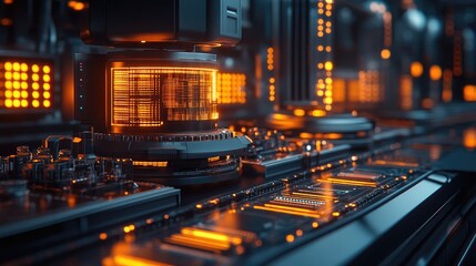 Chip Industry Advancements in Holographic Production Line - High-Tech Manufacturing Innovations