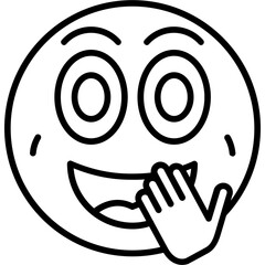 Giggle Vector Icon Design