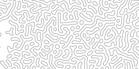 Abstract seamless turing pattern minimal organic geometric white background. black stock line abstract pattern Transparent monochrome striped texture, seamless pattern, modern stylish texture. 