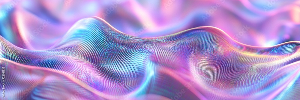 Poster colorful holographic patterns create wave-like illusions with high fidelity in a dynamic display