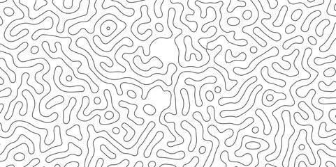 Abstract seamless turing pattern minimal organic geometric white background. black stock line abstract pattern Transparent monochrome striped texture, seamless pattern, modern stylish texture. 