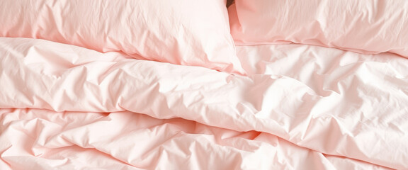 Fototapeta premium Soft Pink Bedding