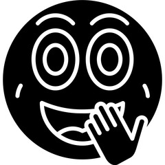 Giggle Vector Icon Design