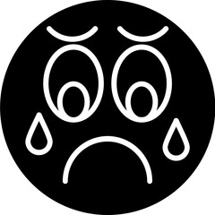 Sad Vector Icon Design