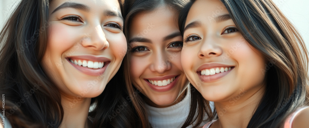 Canvas Prints Happy Smiling Women Friends