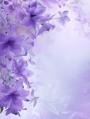 background with purple flowers
