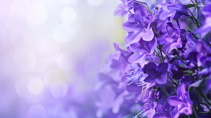 background with purple flowers